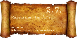 Reisinger Teréz névjegykártya